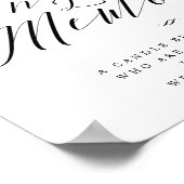 In Love Memory Calligraphy Script Memorial Sign Poster (Ecke)