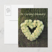 In Love Memory/Celebration of Life Invitation Ankündigungspostkarte (Vorne/Hinten)