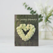 In Love Memory/Celebration of Life Invitation Ankündigungspostkarte (Stehend Vorderseite)