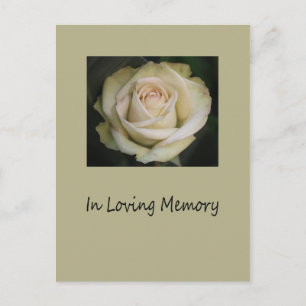 In Love Memory/Celebration of Life Invitation Postkarte