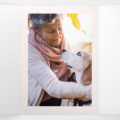 In Love Memory Celebration of Life Program Dreifach Gefaltete Einladung (Innenseite Mitte)