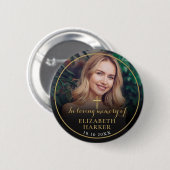 In Love Memory Christlich Beerdigung Foto Button (Vorne & Hinten)