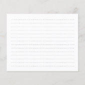 In Love Memory Classic Simple Attendance Card (Rückseite)