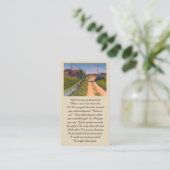 In Love Memory Countryside Sympathy Card Visitenkarte (Stehend Vorderseite)