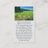 In Love Memory Countryside Sympathy Card Visitenkarte (Vorderseite)