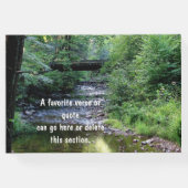 'In Love Memory' Creek Forest Foto Gästebuch (Rückseite)