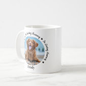 In Love Memory Custom 2 Foto Dog Pet Memorial Kaffeetasse (Vorderseite Links)