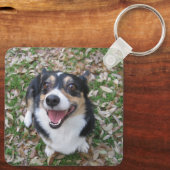 In Love Memory Custom Dog Foto Collage Halten Schlüsselanhänger (Rückseite)