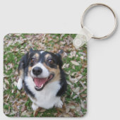 In Love Memory Custom Dog Foto Collage Halten Schlüsselanhänger (Rückseite)
