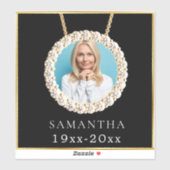 In Love Memory Custom Foto Aufkleber (Blatt)