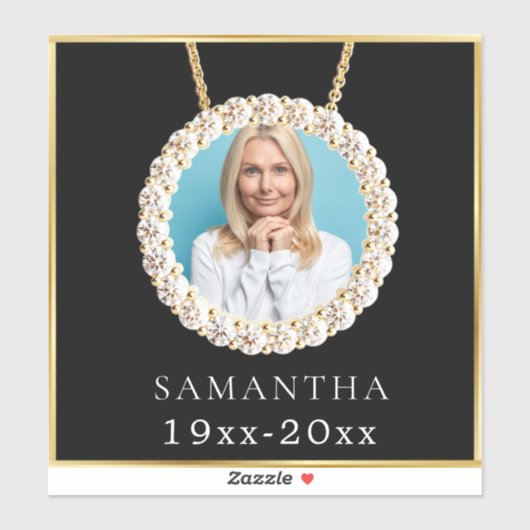 In Love Memory Custom Foto Aufkleber (Blatt)