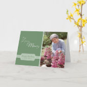 In Love Memory Custom Foto Card Karte (Gelbe Blume)
