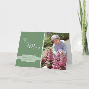 In Love Memory Custom Foto Card Karte