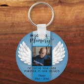 In Love Memory Custom Foto, Name & Message Keyc Schlüsselanhänger (Vorderseite)