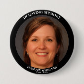 In Love Memory Custom Foto Personalisierte Beerdig Button (Vorderseite)