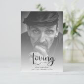 In Love Memory dank Ihrer Karte (Stehend Vorderseite)