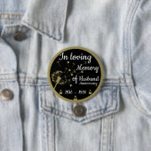 In Love Memory Death Anniversary Husband Button (Beispiel)