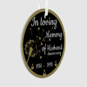 In Love Memory Death Anniversary Husband Ornament (Vorderseite)