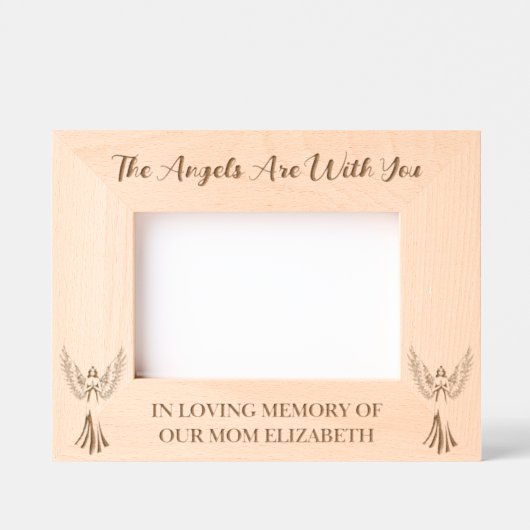 In Love Memory | Die Engel sind mit dir 6x4 Geätzte Rahmen (Vorderseite)