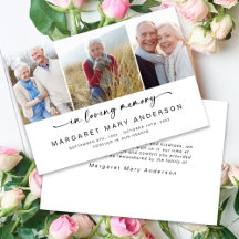 In Love Memory | Drei Fotos Beerdigung Beileid