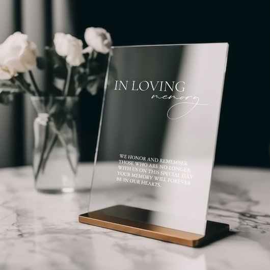 In Love Memory Einfache Hochzeitspiegelung Fensteraufkleber