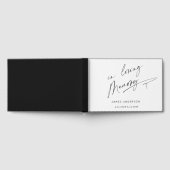 In Love Memory einfache Skriptbeerdigung Gästebuch (Voll)