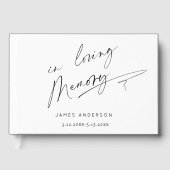 In Love Memory einfache Skriptbeerdigung Gästebuch (Vorderseite)