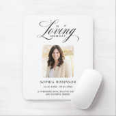 In Love Memory Elegant Script Memorial Mousepad (Mit Mouse)