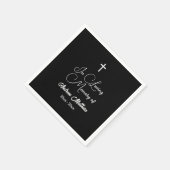 In Love Memory Elegante Beerdigung Serviette (Ecke)