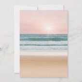 In Love Memory Elegantes Ozean Beerdigung Foto Einladung (Rückseite)