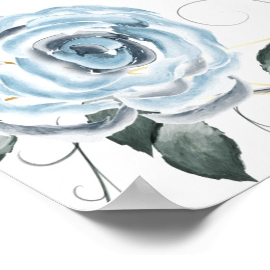 In Love Memory Erinnerung Hochzeitszeichen Poster (Ecke)