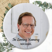 In Love Memory Erinnerung Moderne Foto Memorial Button