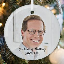 In Love Memory Erinnerung Moderne Foto Memorial Ornament Aus Glas