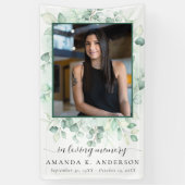 In Love Memory Eucalyptus Greenery Services Banner (Vertikal)