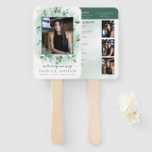 In Love Memory Eucalyptus Greenery Services Fächer (Vorne und Hinten)