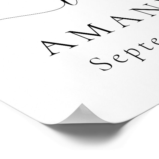 In Love Memory Eucalyptus Greenery Services Poster (Ecke)