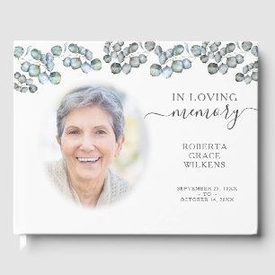 In Love Memory Eucalyptus Script Foto Guest Boo Gästebuch