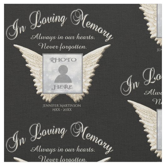 In Love Memory Fabric Stoff (Nahaufnahme)
