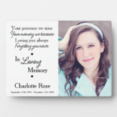 In Love Memory Family Foto behalten Memorial Fotoplatte (Vorderseite)