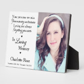 In Love Memory Family Foto behalten Memorial Fotoplatte (Seite)