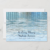 In Love Memory Feier des Lebens Einladung (Vorderseite)