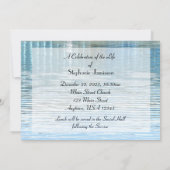 In Love Memory Feier des Lebens Einladung (Rückseite)