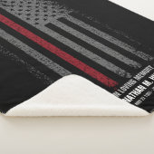 In Love Memory FireFighter Thin Red Line Flag Sherpadecke (3/4)
