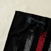 In Love Memory FireFighter Thin Red Line Flag Strandtuch (Beispiel)