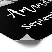 In Love Memory Five Foto Collage Beerdigung Poster (Ecke)