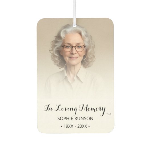 In Love Memory Foto Autolufterfrischer (Vorderseite)