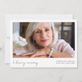 In Love Memory Foto Beerdigung Dankeskarte (Vorderseite)