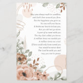 In Love Memory | Foto Beerdigung Gebet Flyer (Hinten)