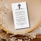 In Love Memory Foto Beerdigung Gedenkgebet Visitenkarte