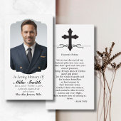 In Love Memory Foto Beerdigung Gedenkgebet Visitenkarte